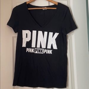 Victoria secret pink v neck tee